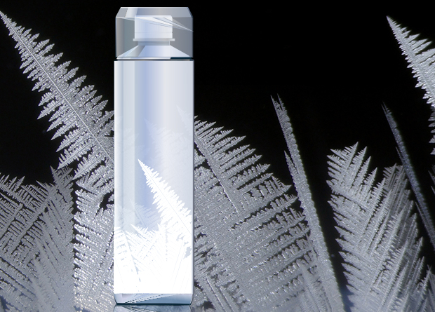 冰霜造型瓶体设计